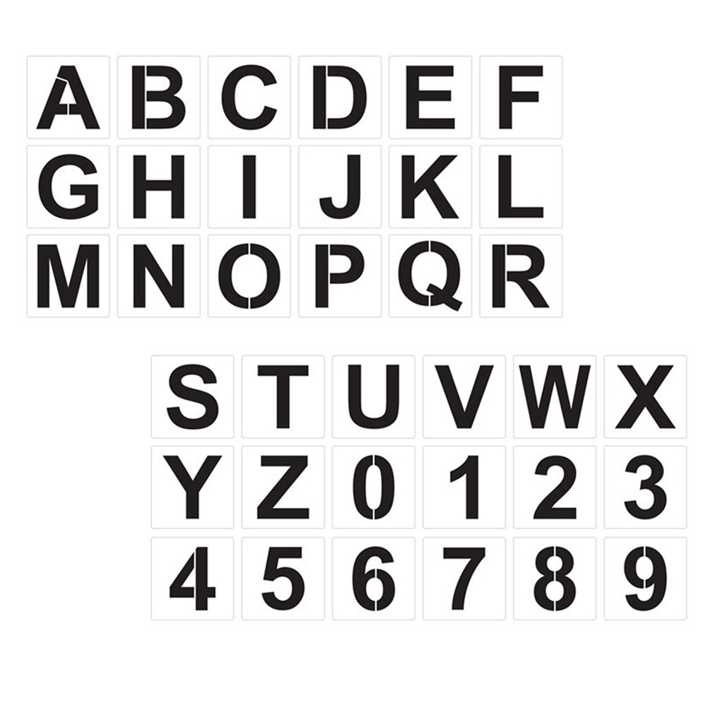 Art Craft Doodle - 1Set High Quality Alphabet Drawing Stencils