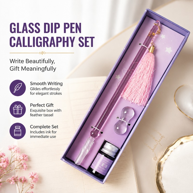 Calligraphy Pen Set - Glass Dip Pen Calligraphy Set with