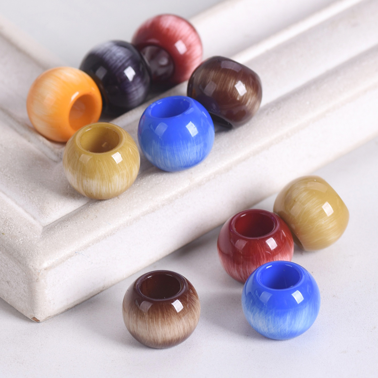 Art Craft Eyes - 10pcs Cat Eye 14mm Glossy Big