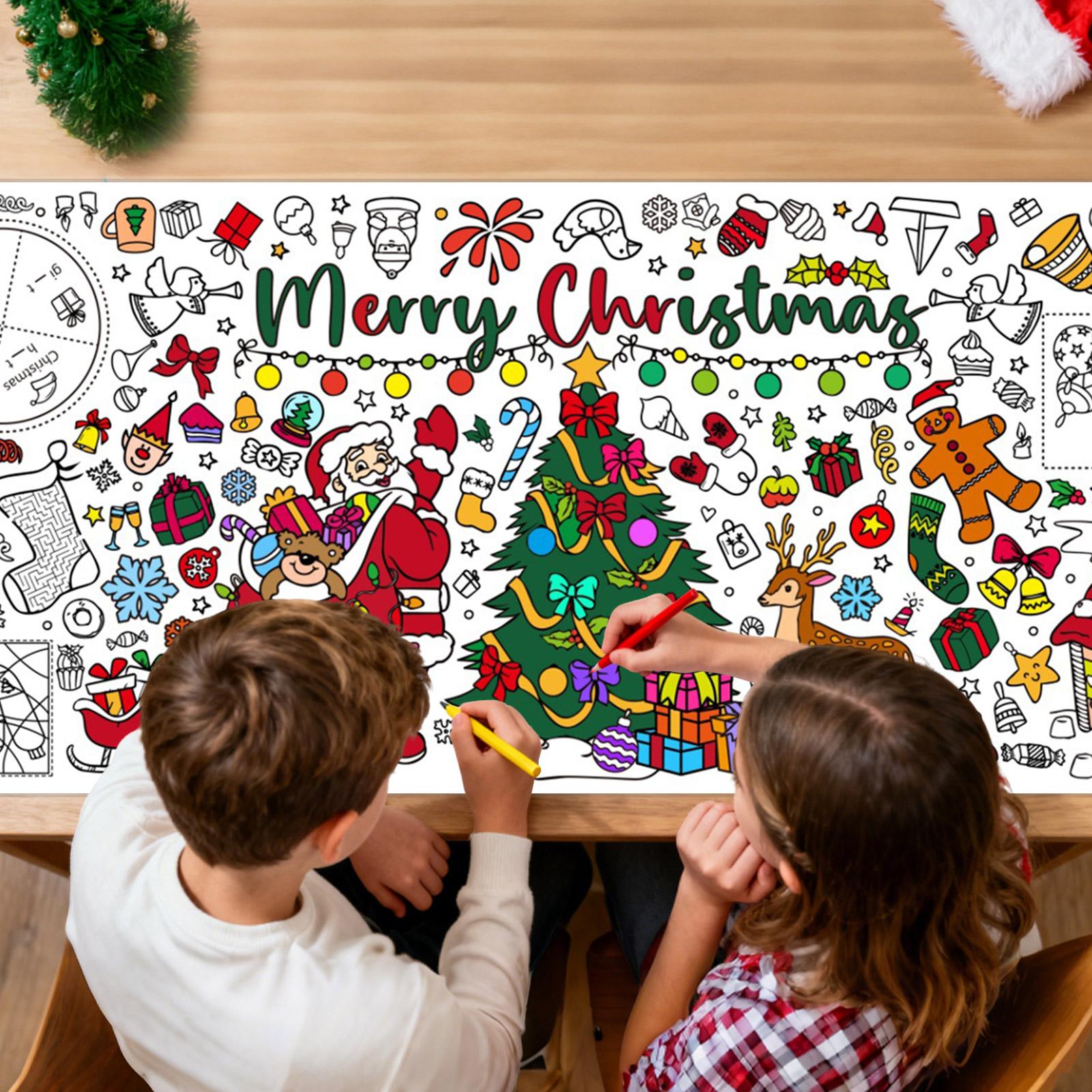 Art Craft Doodle - Xmas Giant Coloring PosterBlank Doodle Art