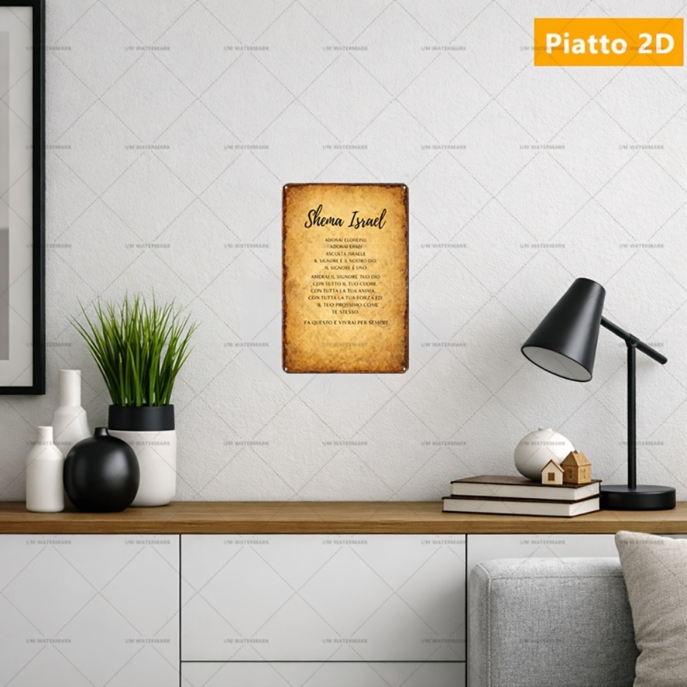 Art & Craft Photos - CIFBUY Hebrew Scripture Aluminum Wall Art