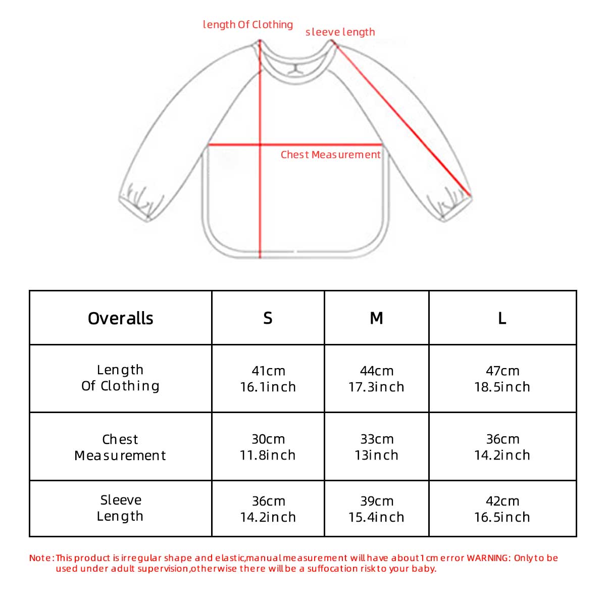 Kids Baby Long Sleeved PU Bibs - Art Craft Toddlers ulasan dan harga