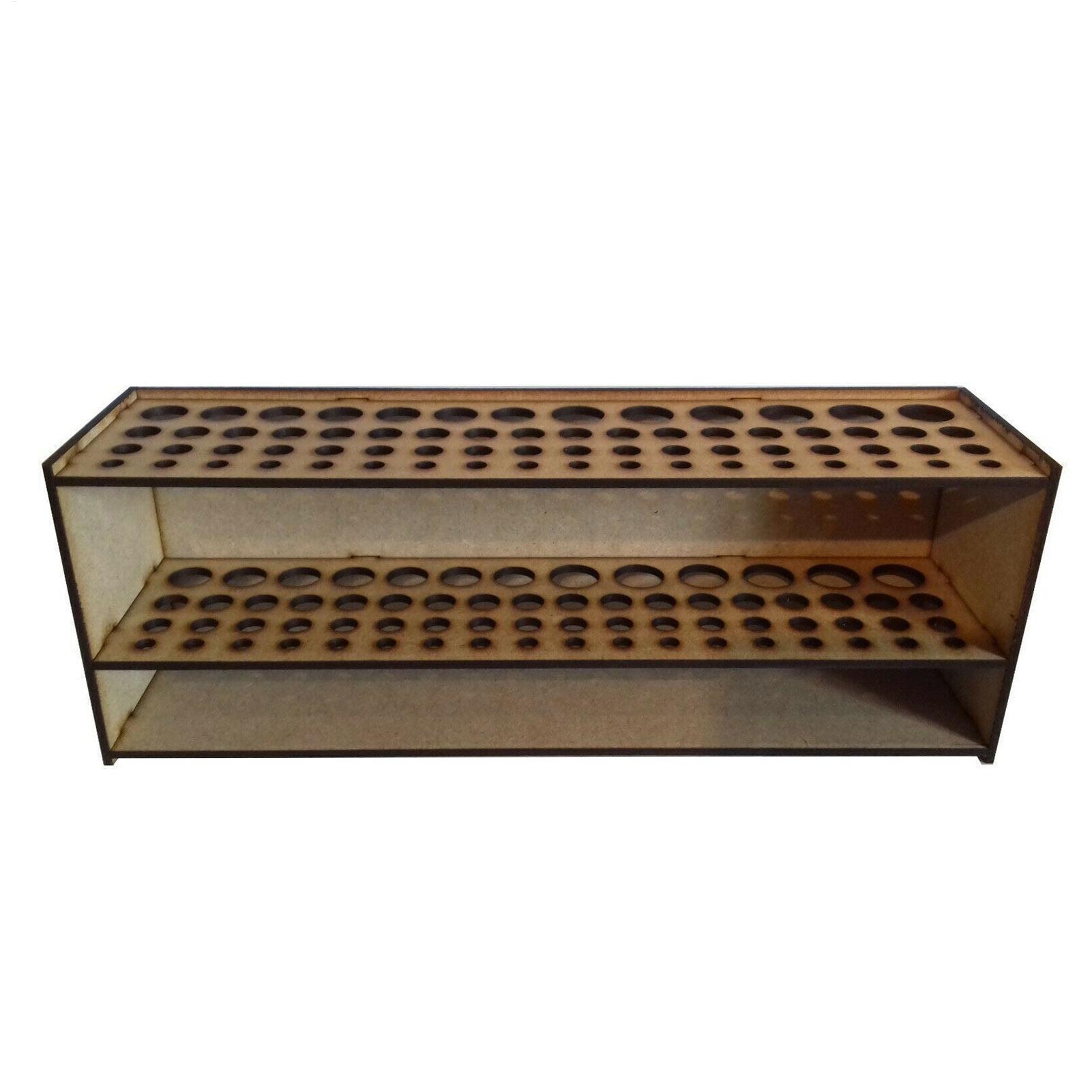 67-Slot Premium Wooden Brush H - Art Craft Organizer ulasan dan harga