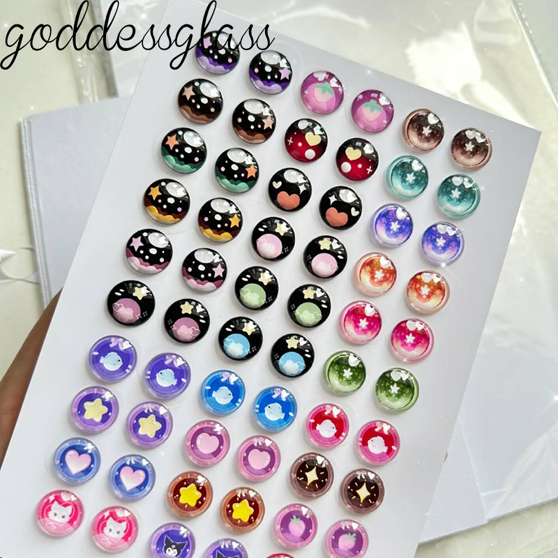 Glass Cartoon Doll Eyes Hearts - Art Craft Eyes ulasan dan harga