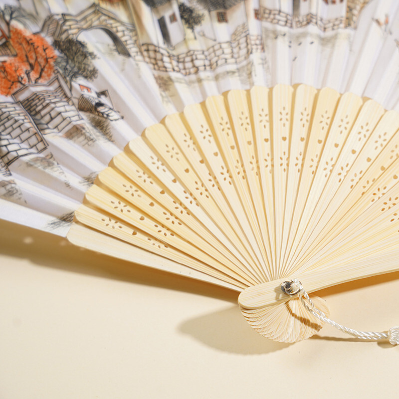 Chinese Silk Folding Fan Vinta - Art Craft Video ulasan dan harga