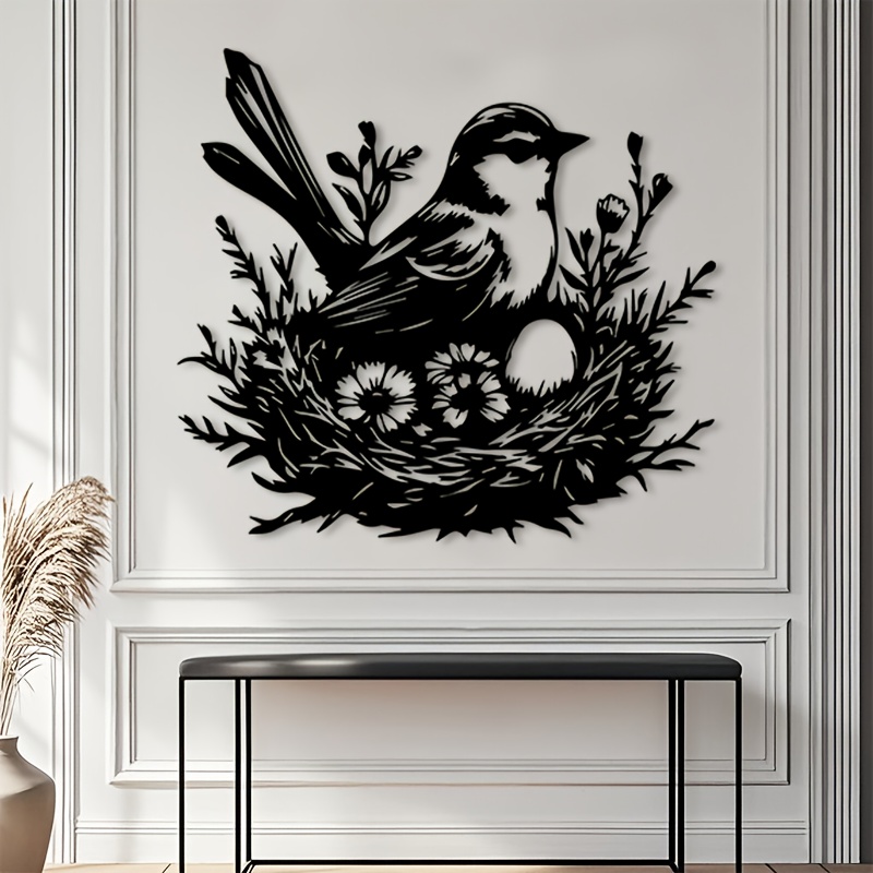 CIFBUY Metal Wall Art Bird Nes - Art And Craft For Nursery ulasan dan harga