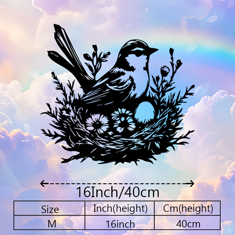 CIFBUY Metal Wall Art Bird Nes - Art And Craft For Nursery ulasan dan harga