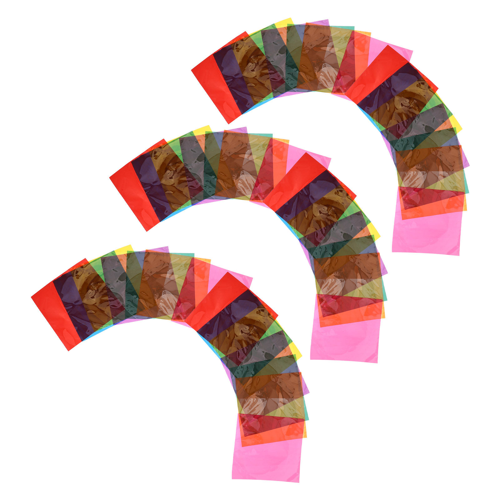 90Pcs Square Colored Cellophan - Art Craft Display ulasan dan harga