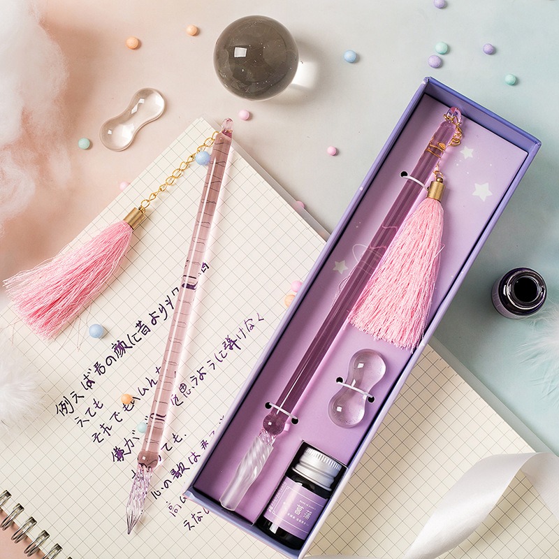 Glass Dip Pen Calligraphy Set  - Calligraphy Pen Set ulasan dan harga