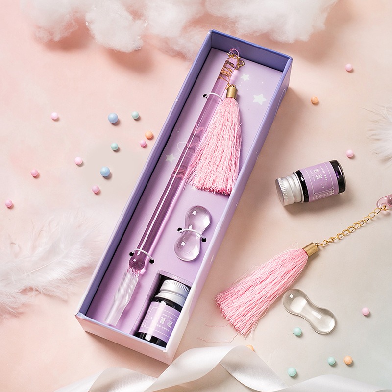 Glass Dip Pen Calligraphy Set  - Calligraphy Pen Set ulasan dan harga