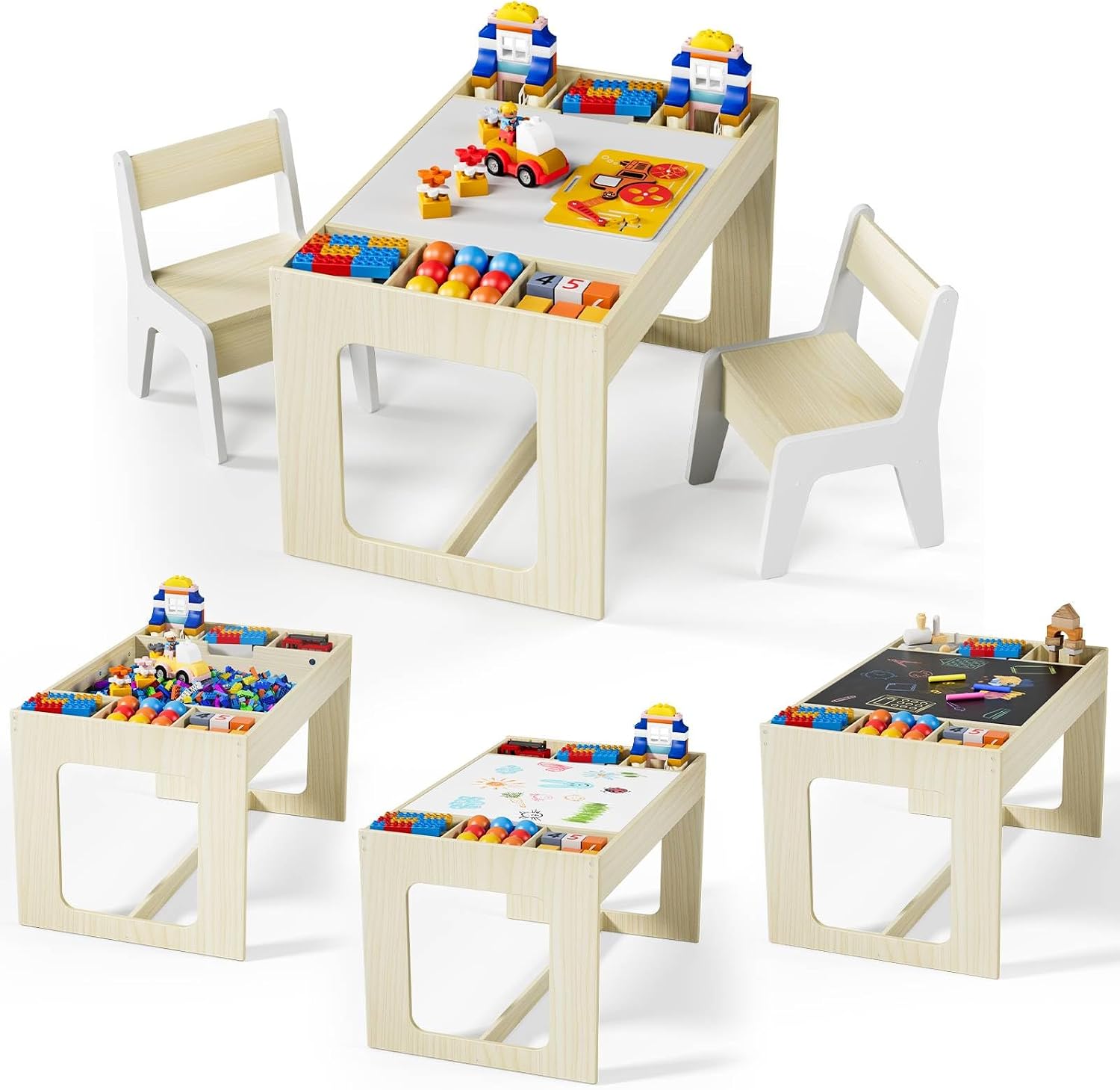3 in 1 Kids Art Table and Chai - Art And Craft For Nursery ulasan dan harga
