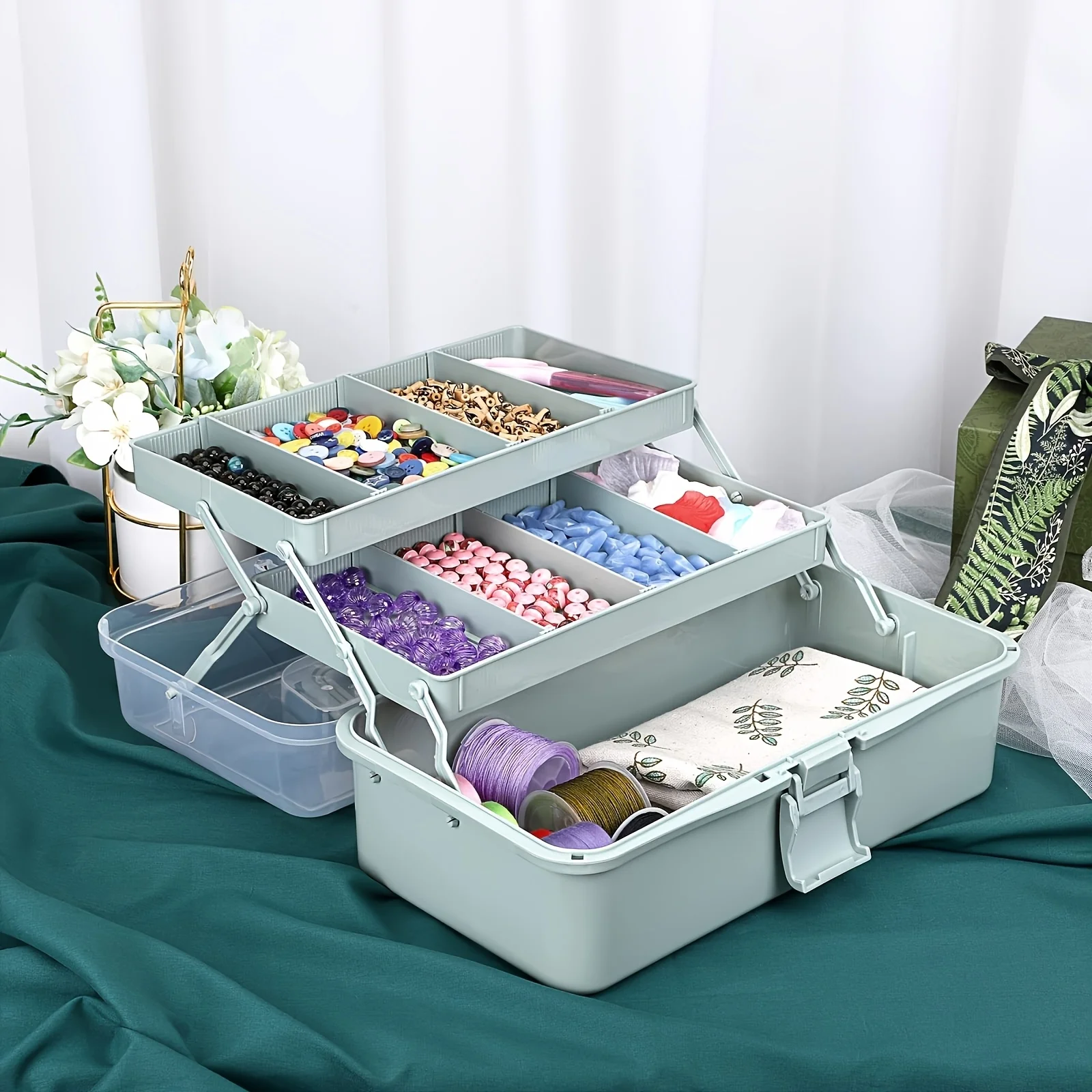 3-Layer Plastic Dividing Stora - Art Craft Organizer ulasan dan harga