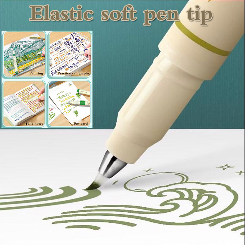 24/3 Color Vintage Watercolor  - Calligraphy Pen Set ulasan dan harga