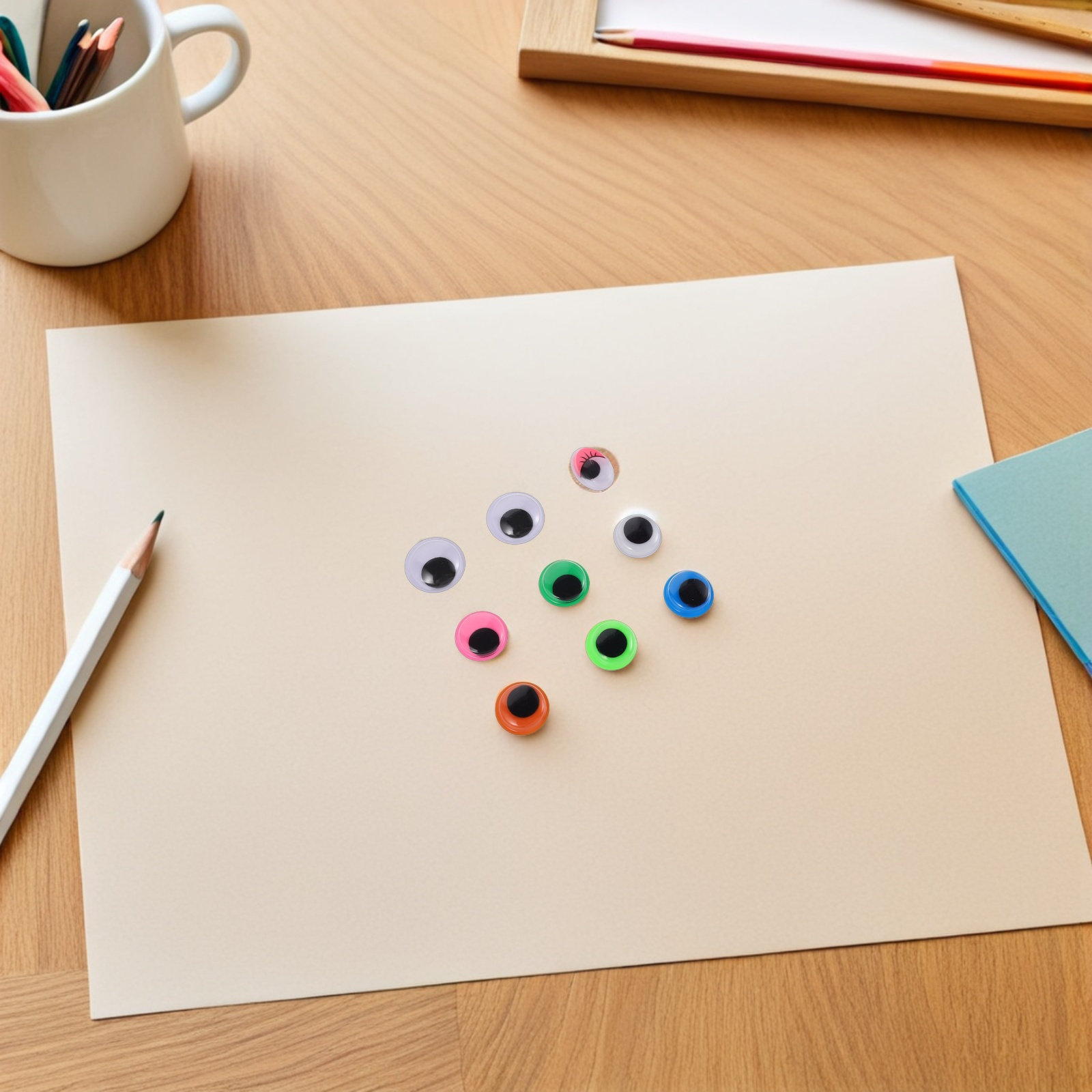 1680Pcs Stick on Googly Eyes S - Art Craft Eyes ulasan dan harga