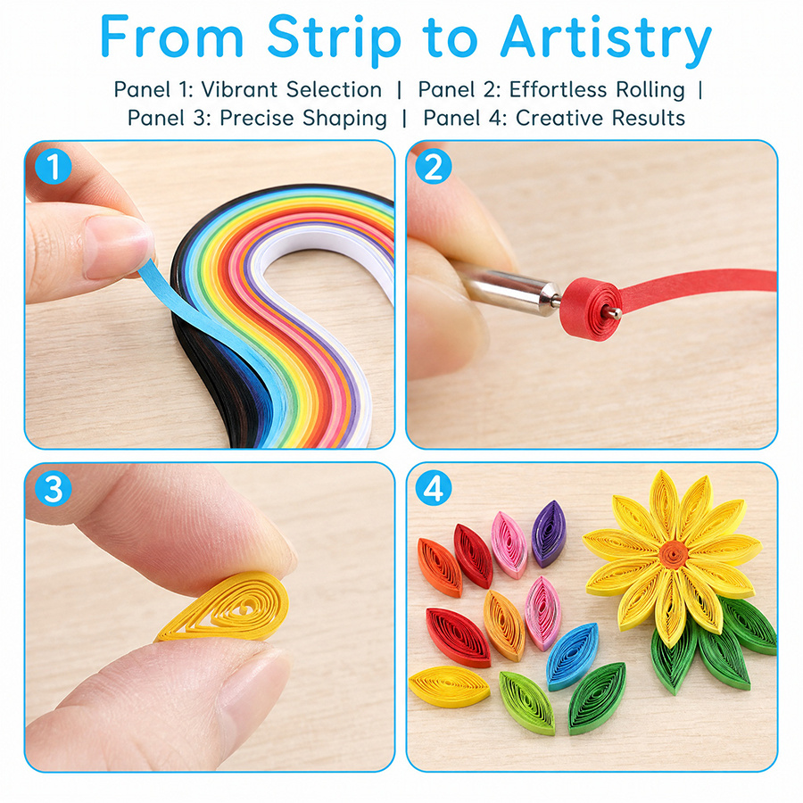 36 Colors 260 Sheets Quilling  - Quilling Paper Strips ulasan dan harga