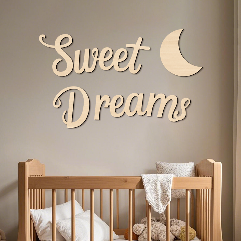 Sweet Dreams Wall Sign Wooden  - Art Craft Display ulasan dan harga