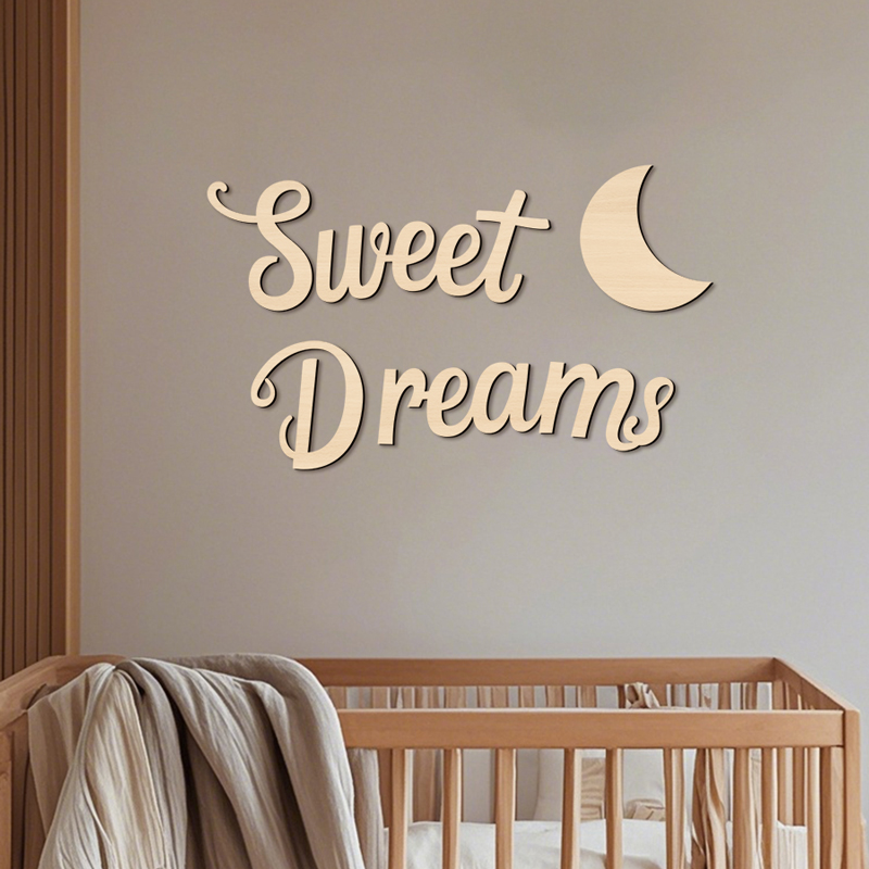 Sweet Dreams Wall Sign Wooden  - Art Craft Display ulasan dan harga