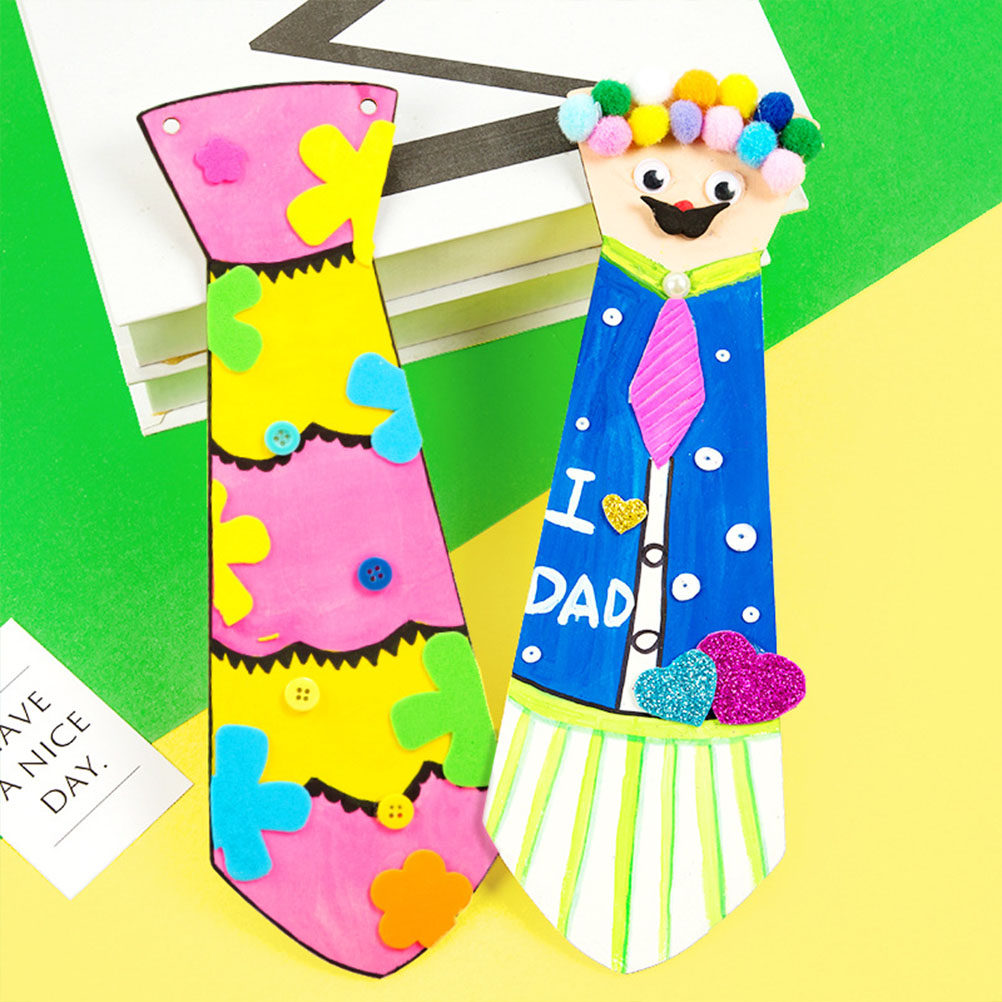 5Pcs Wooden Necktie Fathers Da - Art And Craft For Father'S Day ulasan dan harga