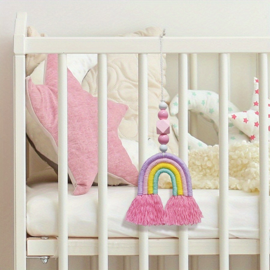 1PC Rainbow Wind Chimes Weavin - Art And Craft For Nursery ulasan dan harga