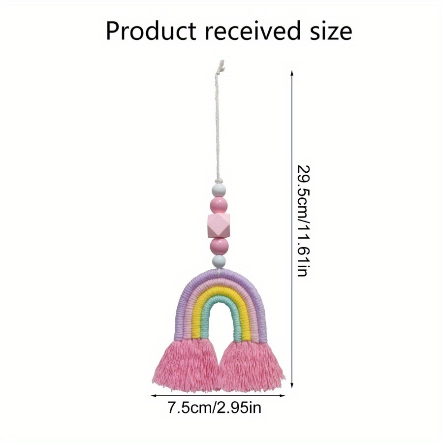 1PC Rainbow Wind Chimes Weavin - Art And Craft For Nursery ulasan dan harga