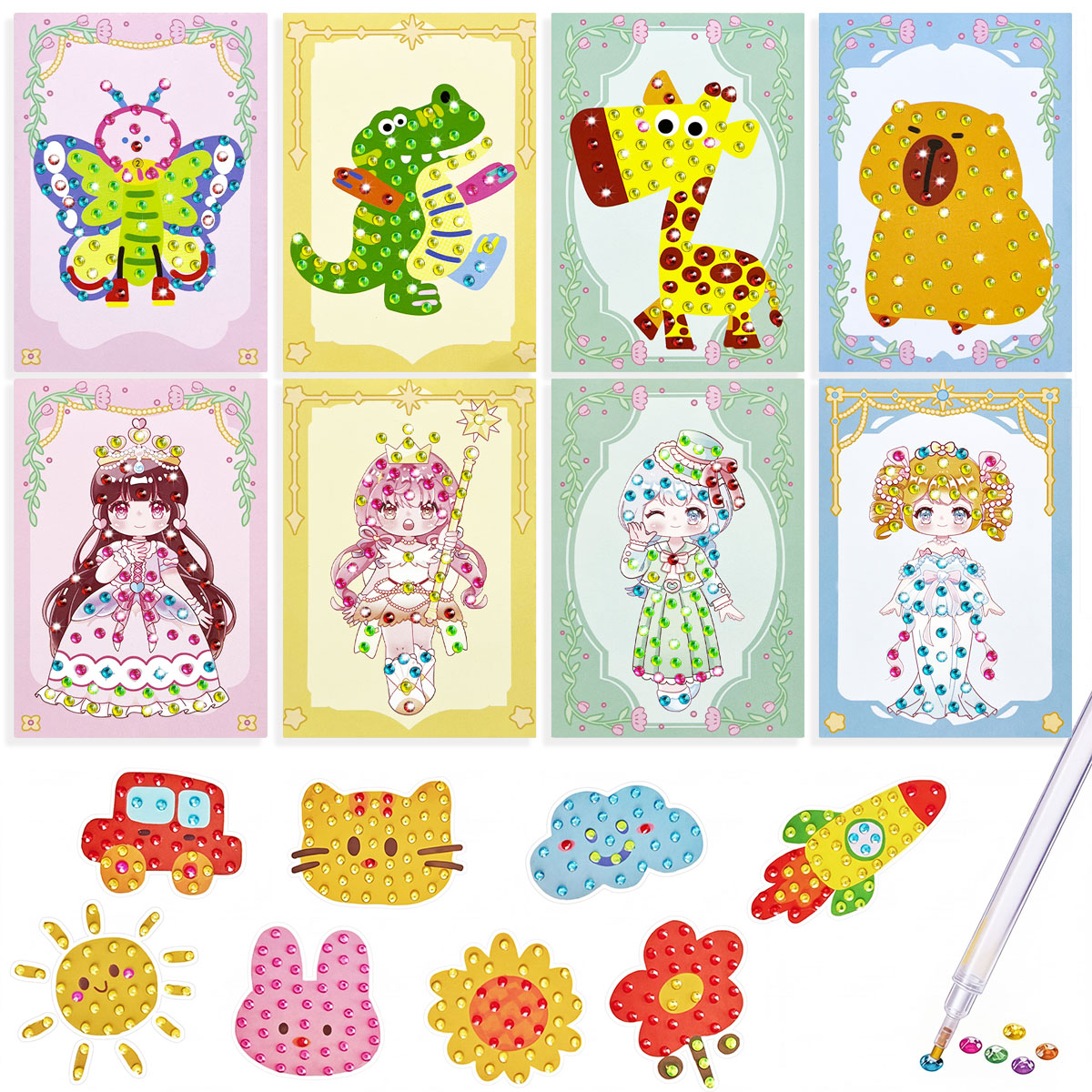 16 Pcs Gem Kit DIY Arts Crafts - Art And Craft Numbers ulasan dan harga