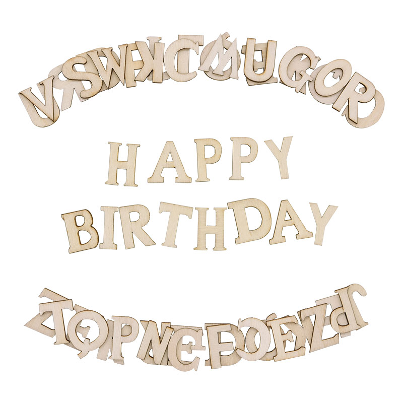 100pcs Wood English Alphabet D - Art And Craft Numbers ulasan dan harga