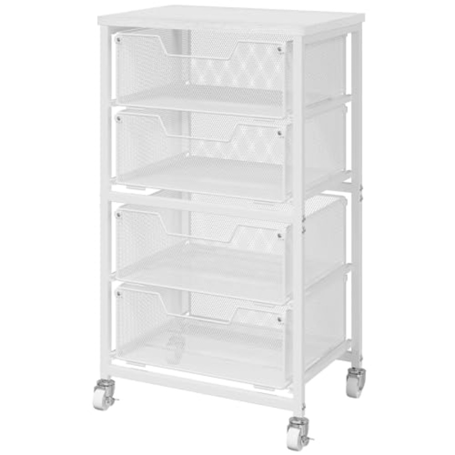 4-Drawer Rolling Storage Cart, - Art Craft Organizer ulasan dan harga