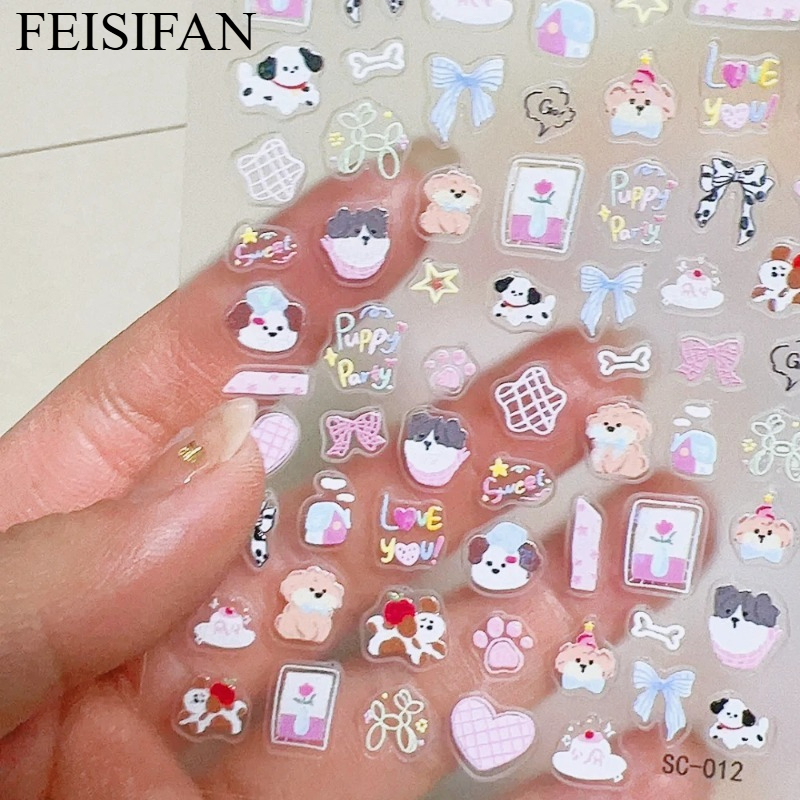 2Pcs Cute Hand Drawn Puppy Doo - Art Craft Doodle ulasan dan harga