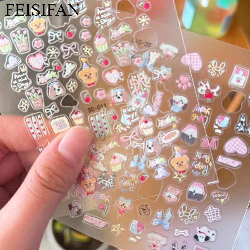 2Pcs Cute Hand Drawn Puppy Doo - Art Craft Doodle ulasan dan harga