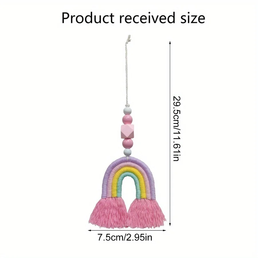 Pink Rainbow Wind Chimes Weavi - Art And Craft For Nursery ulasan dan harga