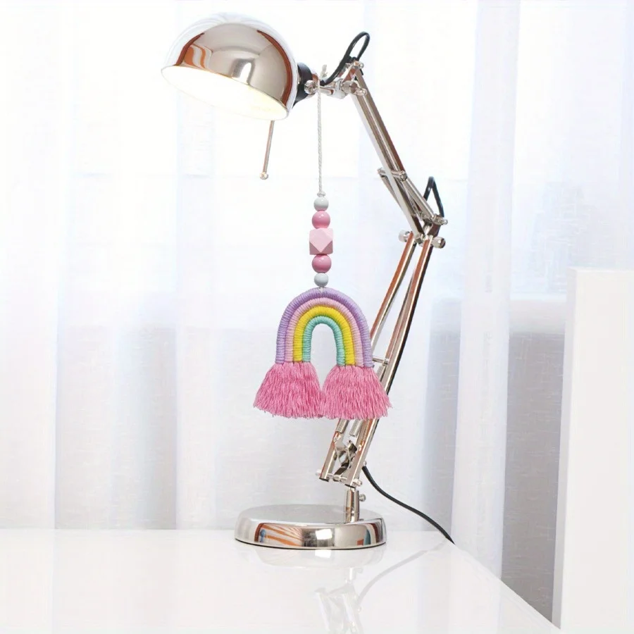 Pink Rainbow Wind Chimes Weavi - Art And Craft For Nursery ulasan dan harga