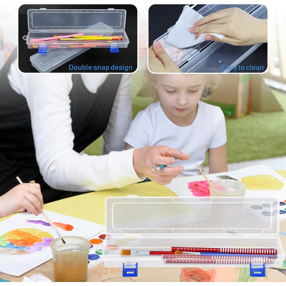 White Storage Box 33x7x3.5cm,  - Art Craft Organizer ulasan dan harga