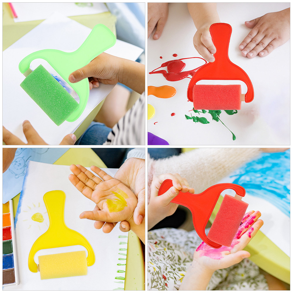 8Pcs Painting Sponge Brushes F - Art Craft Doodle ulasan dan harga