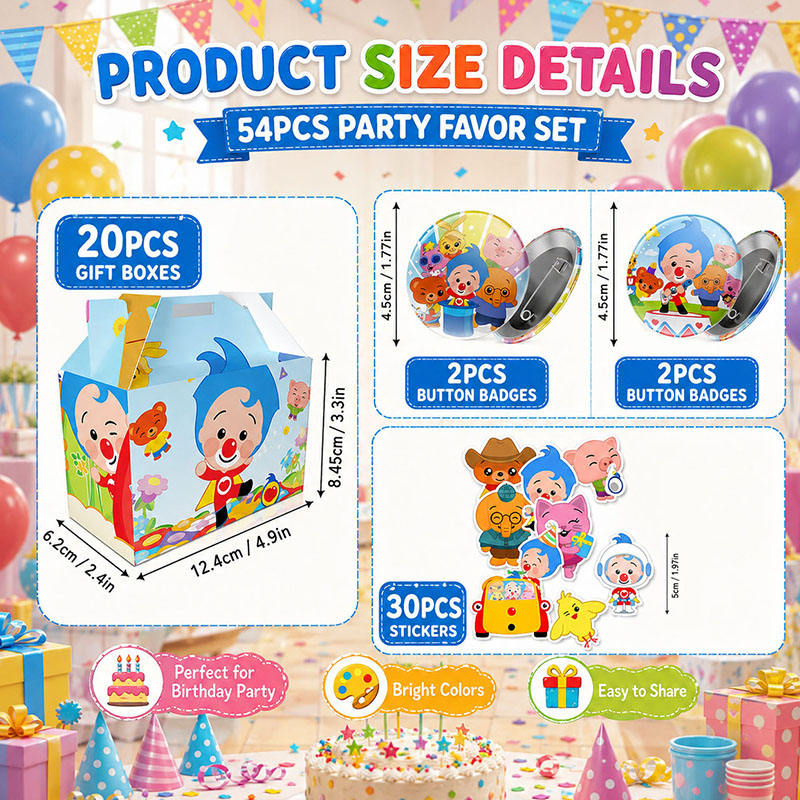 Clown Cartoon Pattern Paper Bo - Art Craft Easter ulasan dan harga