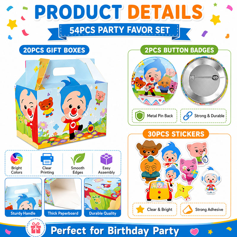 Clown Cartoon Pattern Paper Bo - Art Craft Easter ulasan dan harga