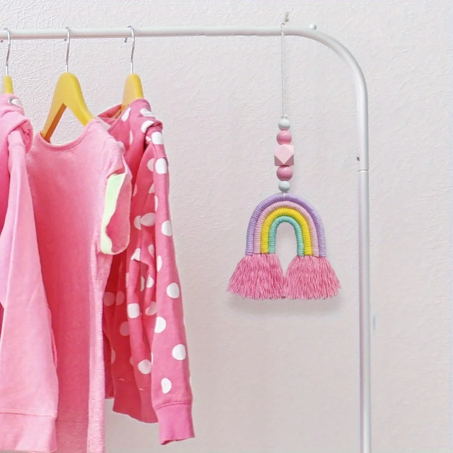 Rainbow Wind Chimes Weaving Mi - Art And Craft For Nursery ulasan dan harga