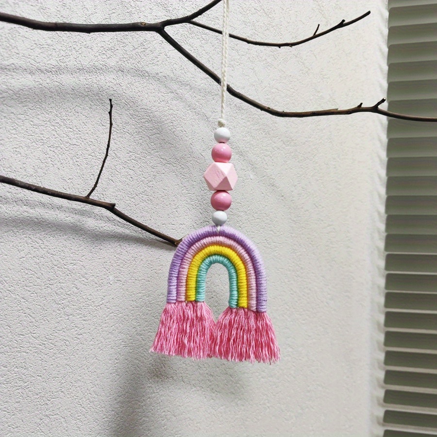 Rainbow Wind Chimes Weaving Mi - Art And Craft For Nursery ulasan dan harga