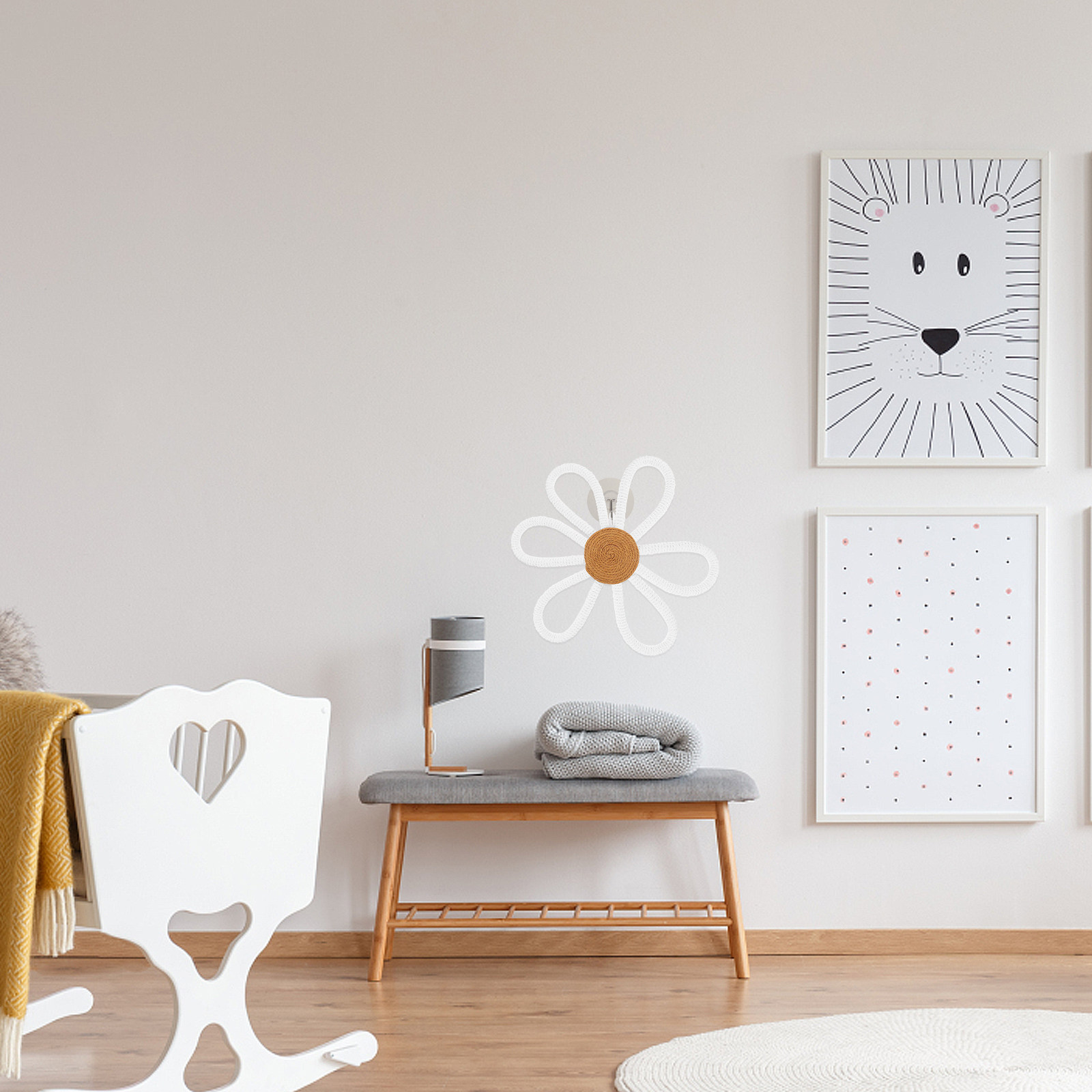 Woven Daisy Wall Decor Boho Ma - Art And Craft For Nursery ulasan dan harga