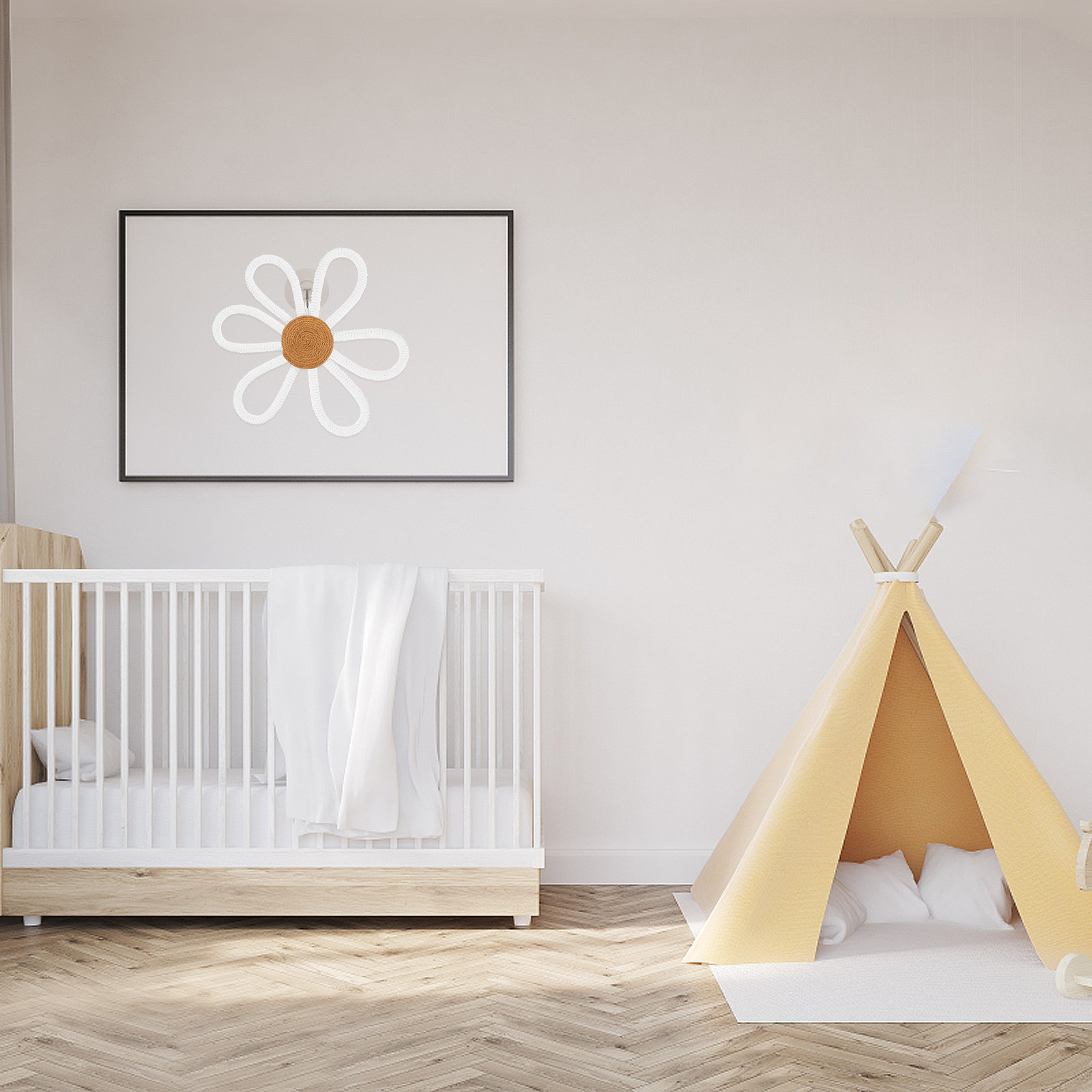 Woven Daisy Wall Decor Boho Ma - Art And Craft For Nursery ulasan dan harga