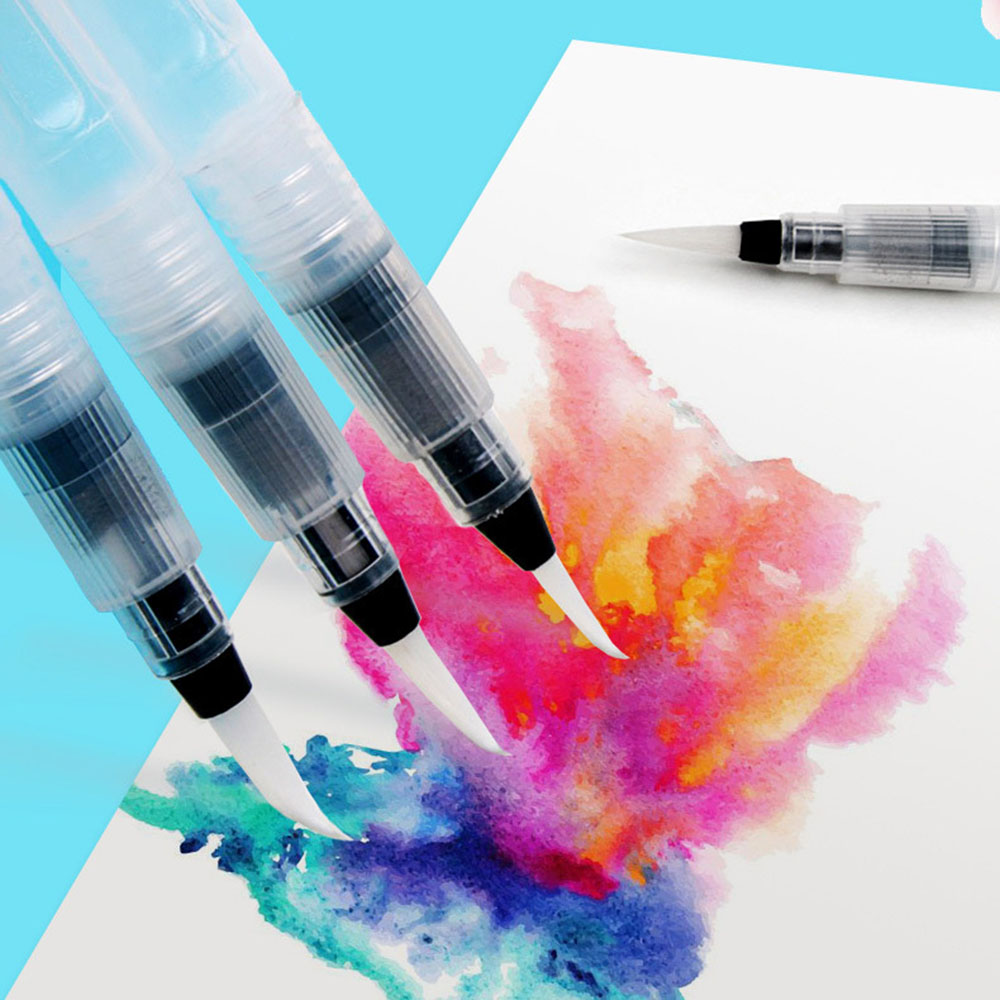 6Pcs/set Refillable Water Brus - Calligraphy Pen Set ulasan dan harga