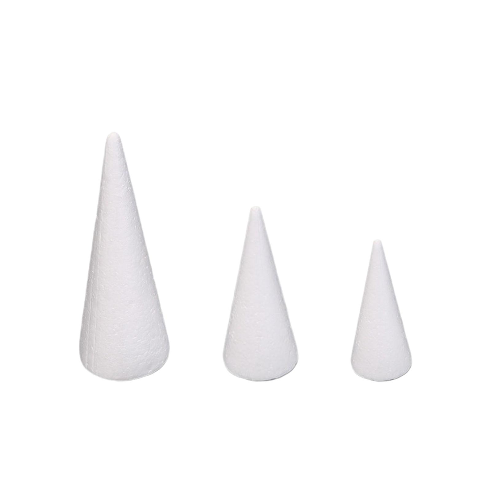 15Pcs Craft Foam Cones White P - Art Craft Activities ulasan dan harga