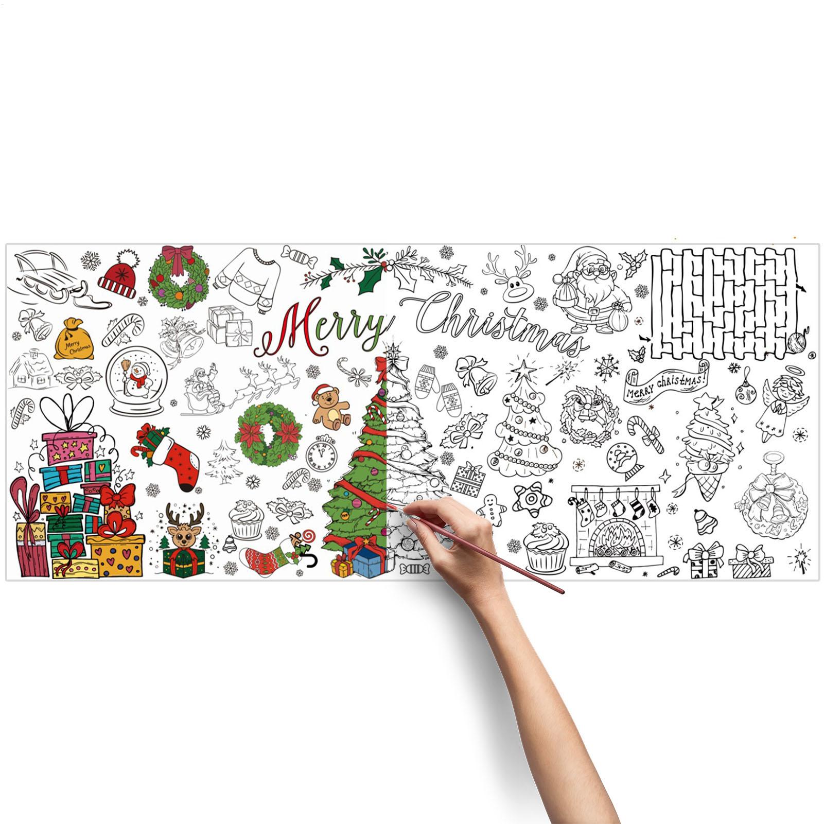 Xmas Giant Coloring PosterBlan - Art Craft Doodle ulasan dan harga