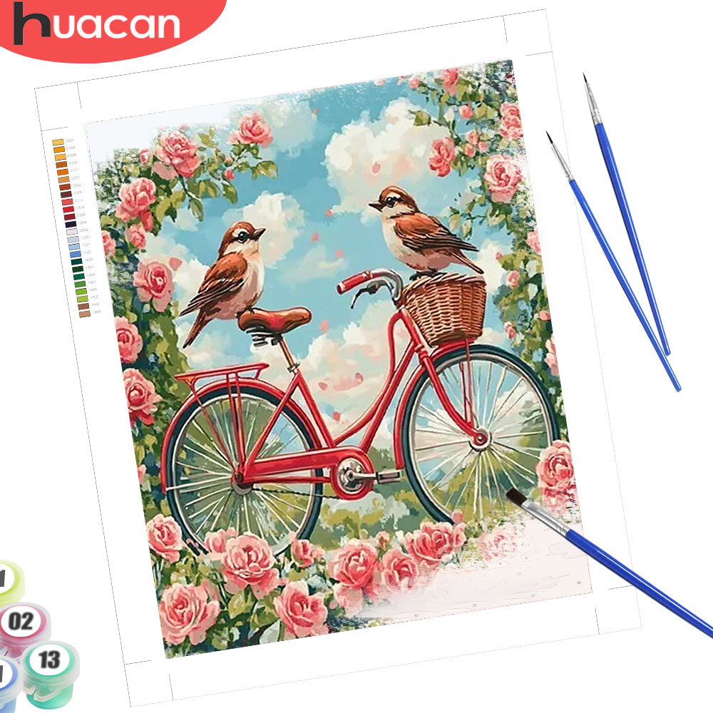HUACAN Diy Painting By Number  - Art And Craft Numbers ulasan dan harga