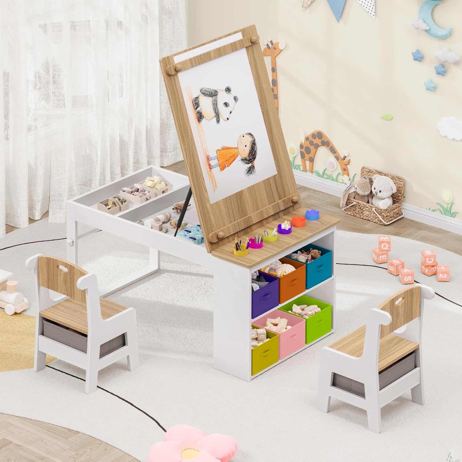 Kids Art Table and Chairs, Tod - Art Craft Toddlers ulasan dan harga