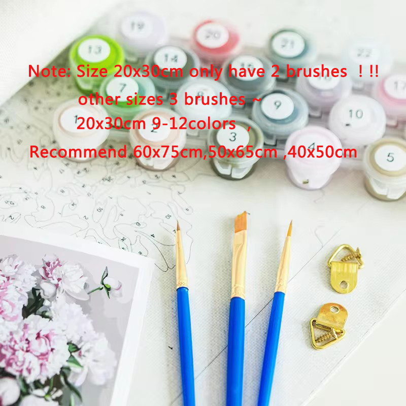 GATYZTORY 40x50cm Painting By  - Art And Craft Numbers ulasan dan harga