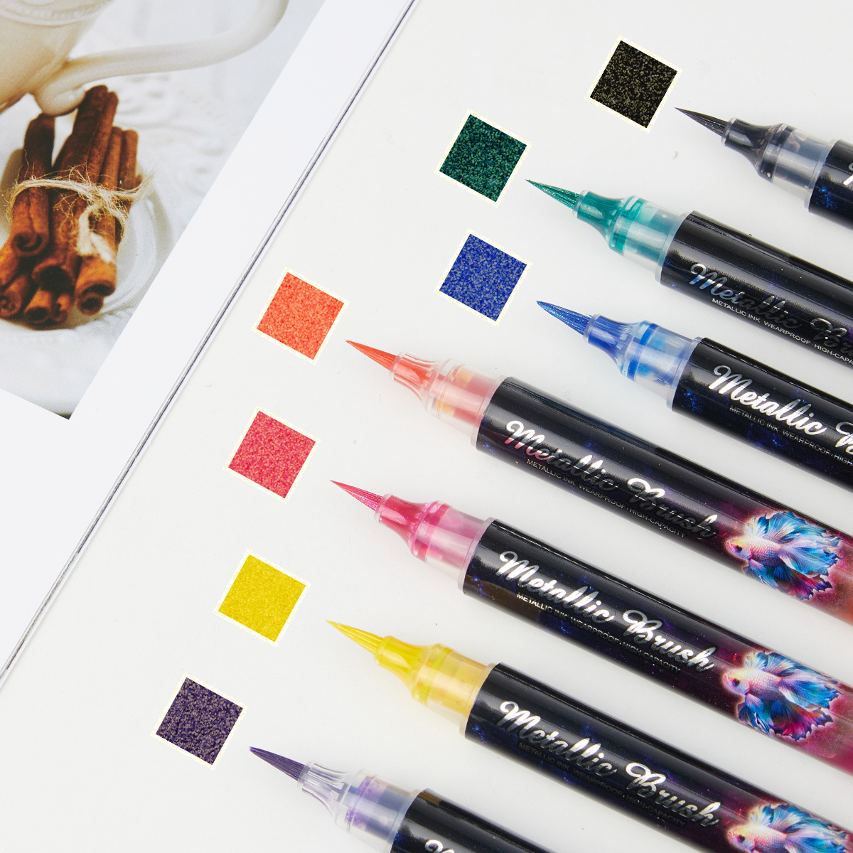 Glitter Effect Brush Markers P - Art Craft Doodle ulasan dan harga