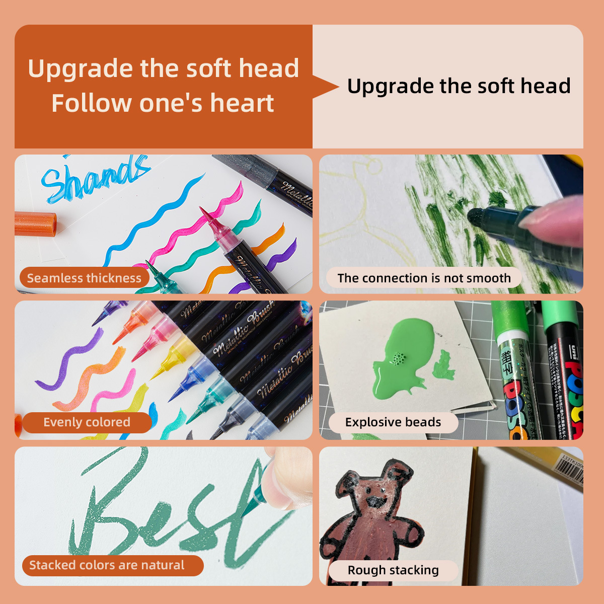 Glitter Effect Brush Markers P - Art Craft Doodle ulasan dan harga