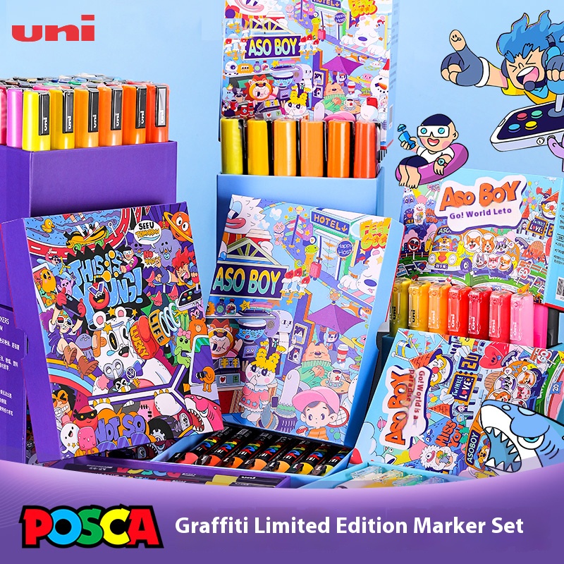 UNI POSCA Graffiti Limited Mar - Art Craft Doodle ulasan dan harga