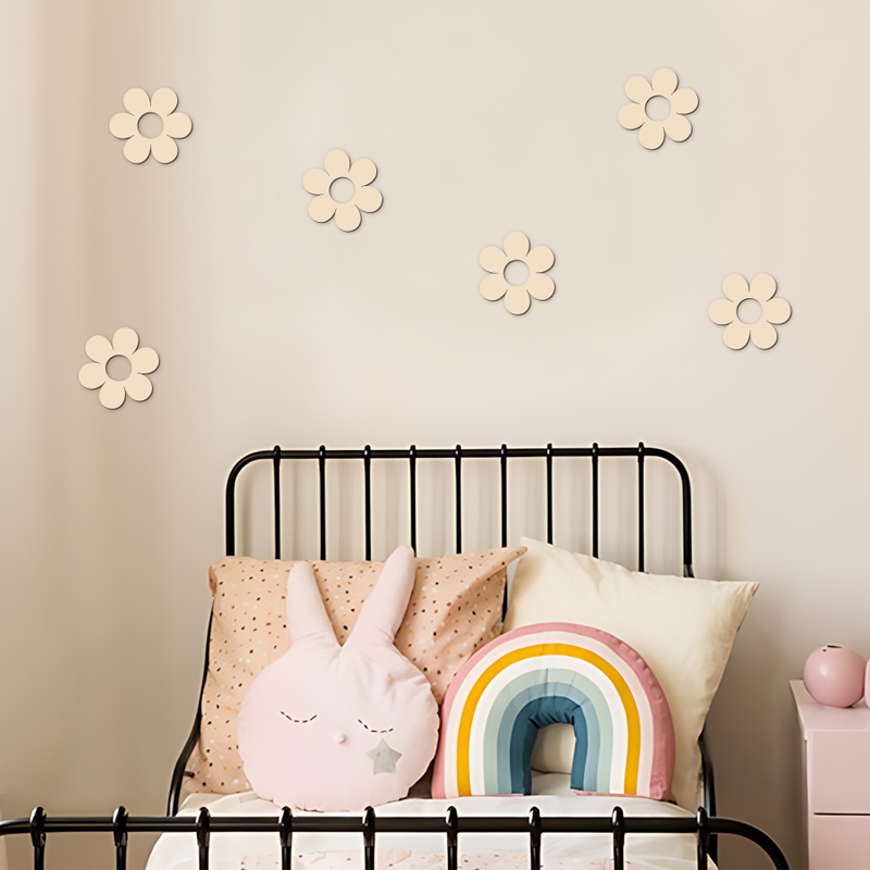 Wooden Flower Wood Cutouts Flo - Art Craft 2 Year Olds ulasan dan harga