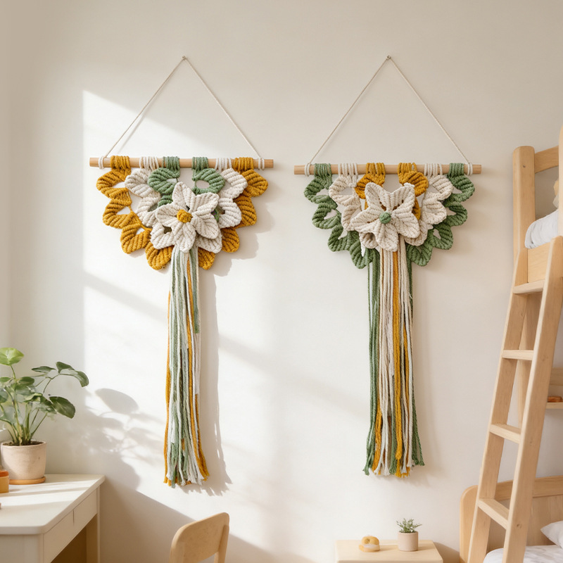 Woven Wall Hanging Boho Geomet - Art And Craft For Nursery ulasan dan harga